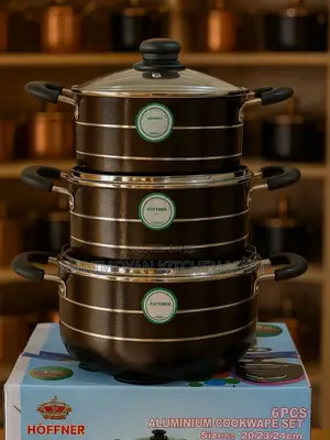 Hoffner Aluminum Cookware Set – 6 Pieces