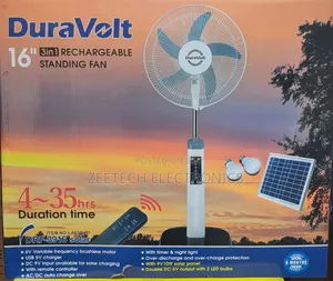 Duravolt 16inch Rechargeable Standing Fan
