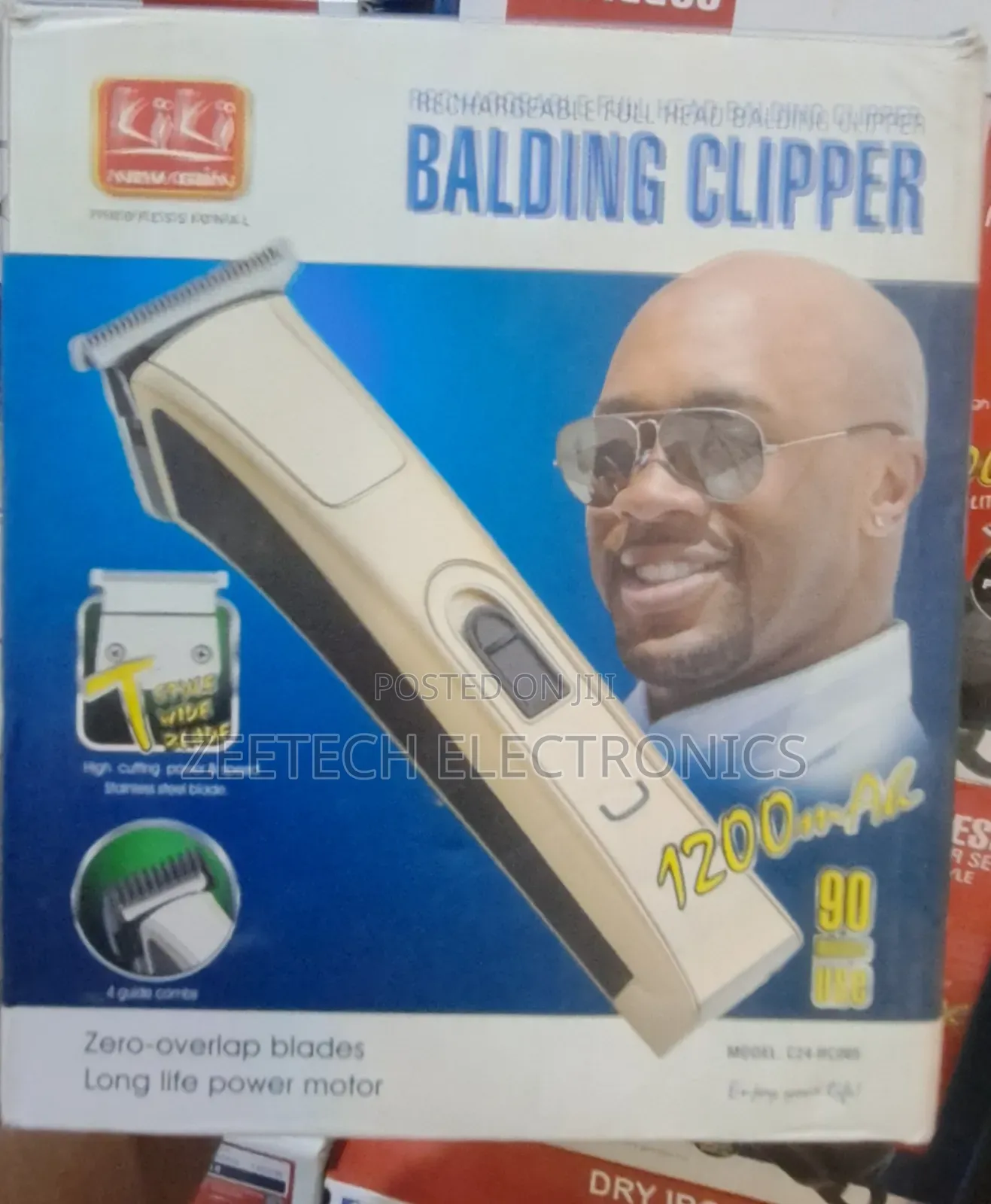 Kiki New Gain Rechargeable Full Head Balding Clipper.