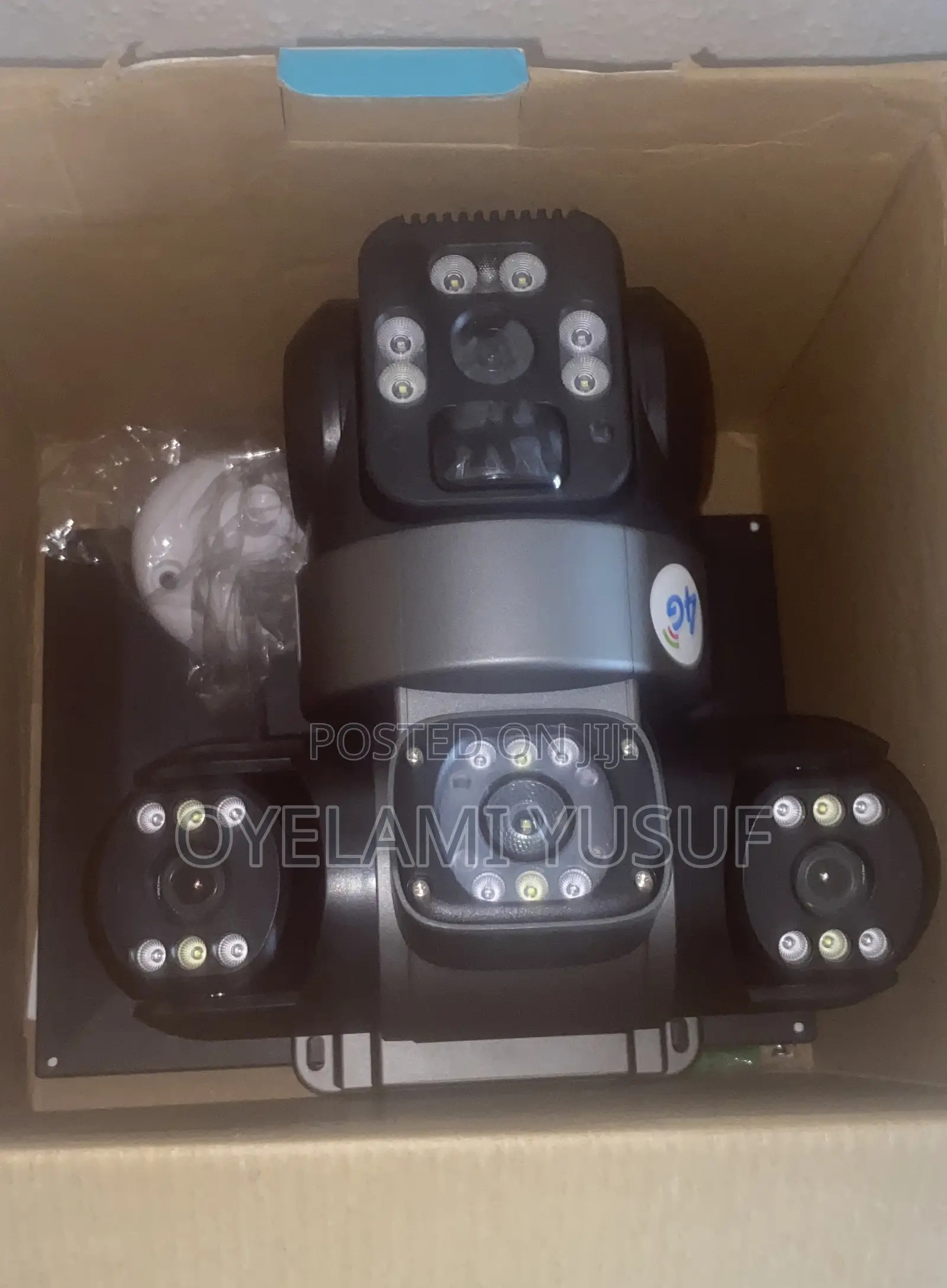 V380pro 3lens Solar CCTV Camera( 4g , Wifi )