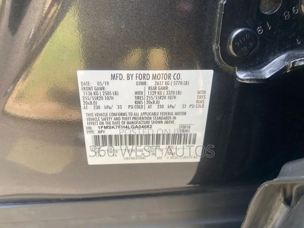 Ford Explorer Limited AWD 2019 Gray
