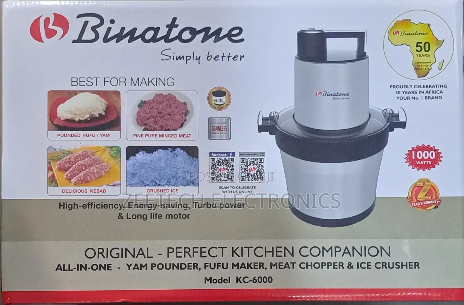 Binatone Kc-6000 Yam Pounding Machine