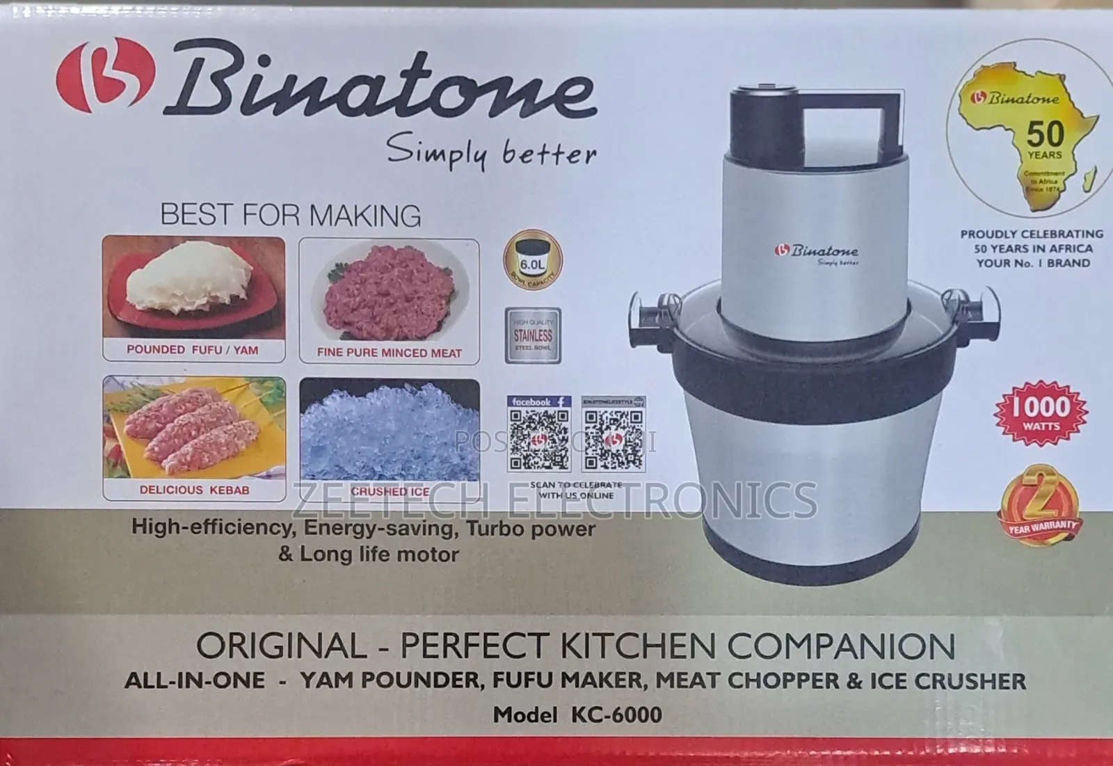 Binatone Kc-6000 Yam Pounding Machine