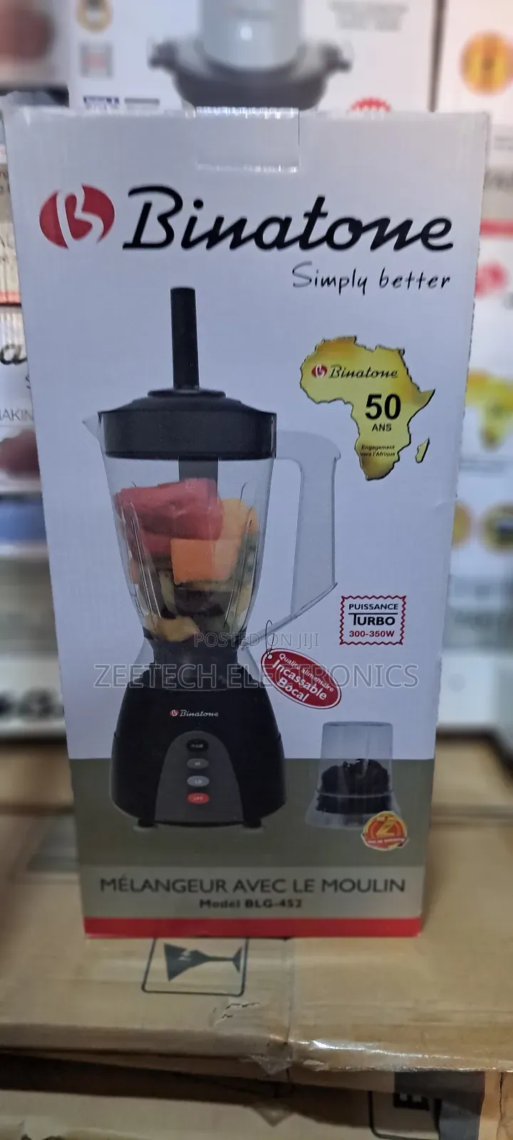 Binatone Blender With Grinder Unbreakable Jar, Model BLG-452.