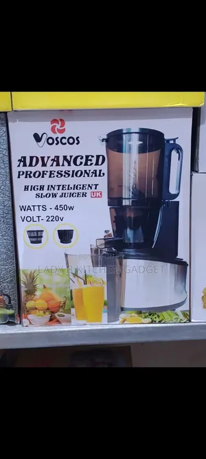 Vosco Slow Juicer With 3 Filters and Citrus Juicer