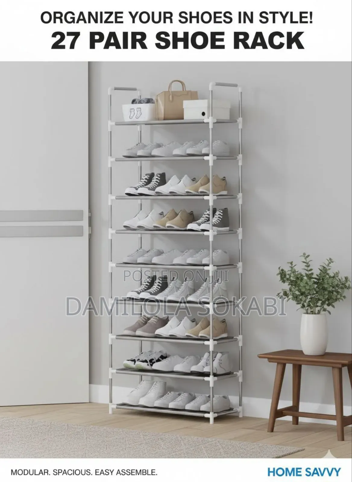 9 Tier Shoe Rack