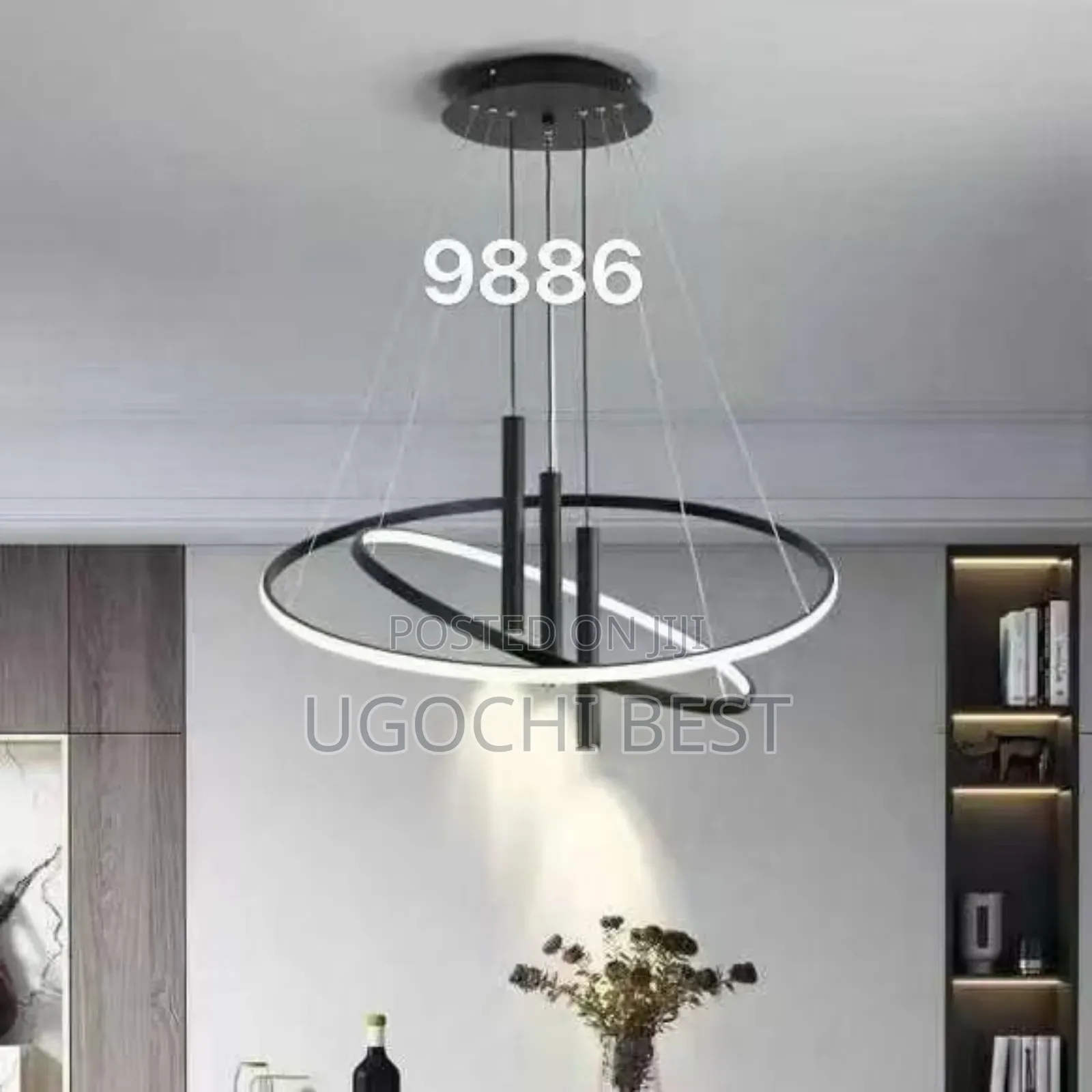 Modern Black Dropping Pendant Lights