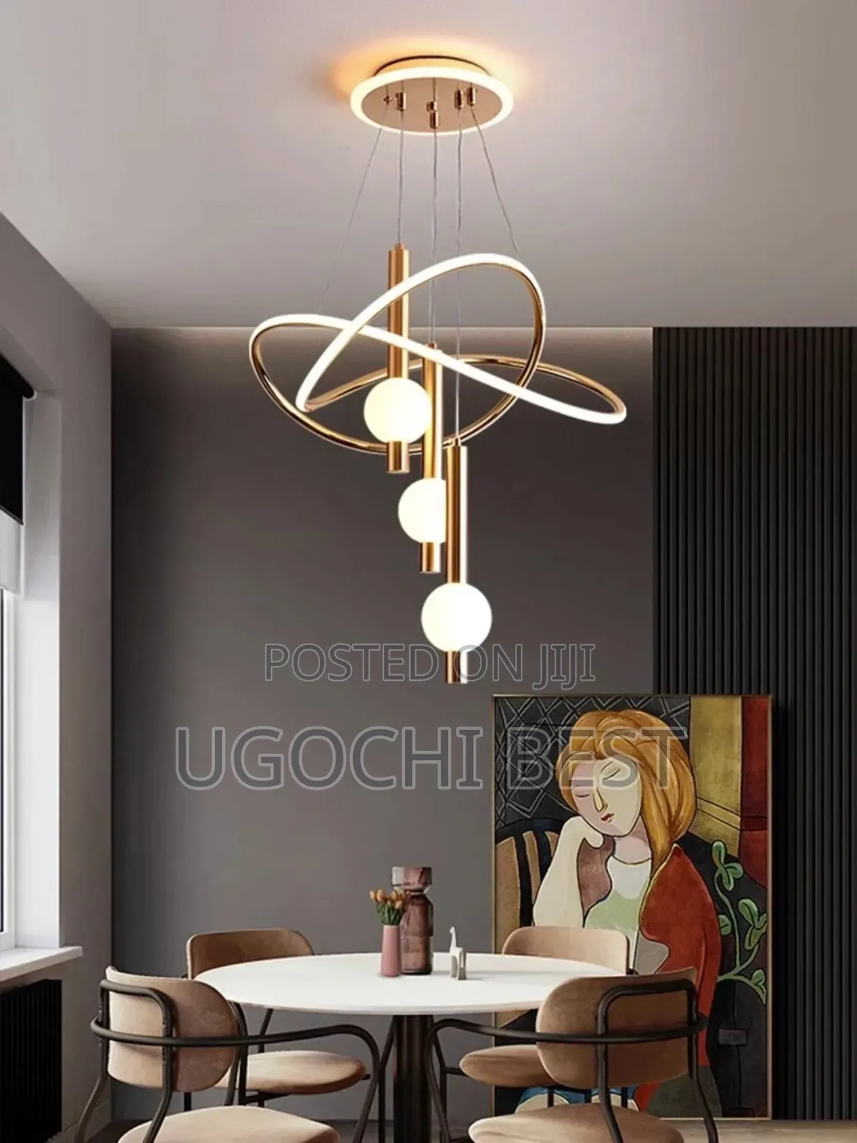 Modern Gold Dropping Pendant Lights