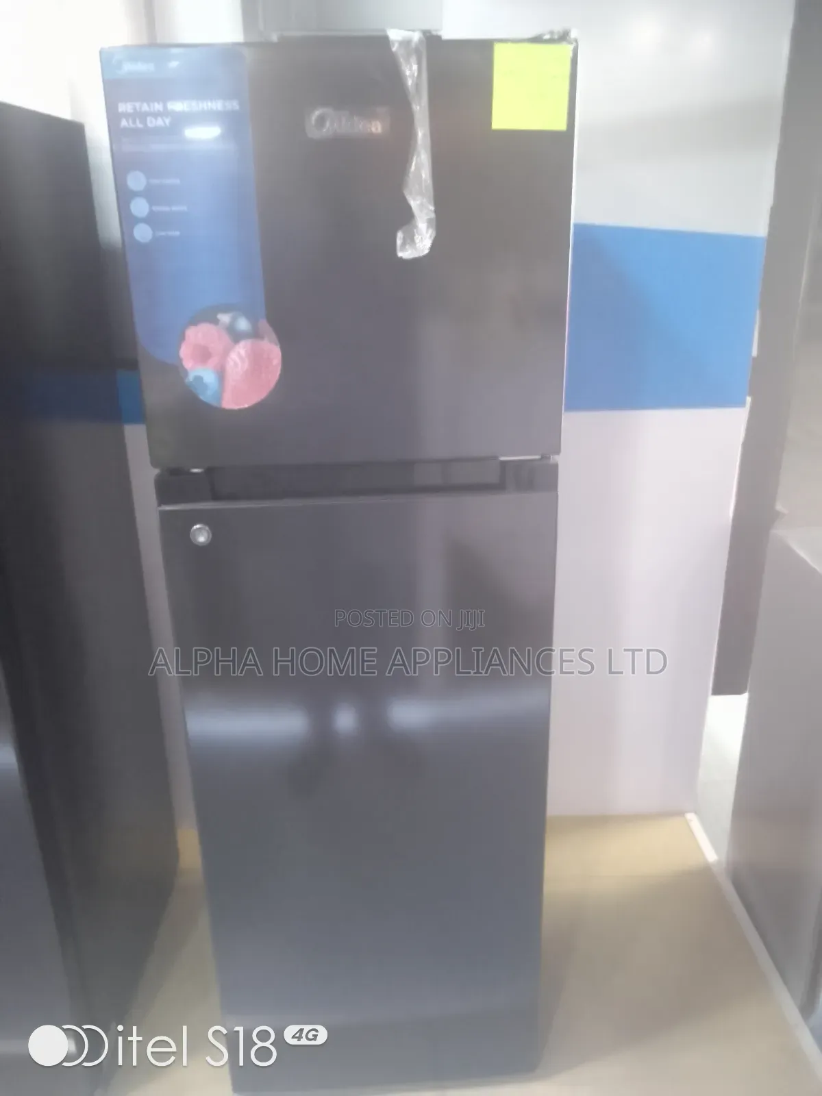 Midea Refrigerator 173l Shining Black Colour