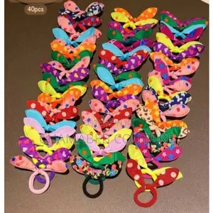 40-Pack Honey Girl Bunny Ear Hair Ties