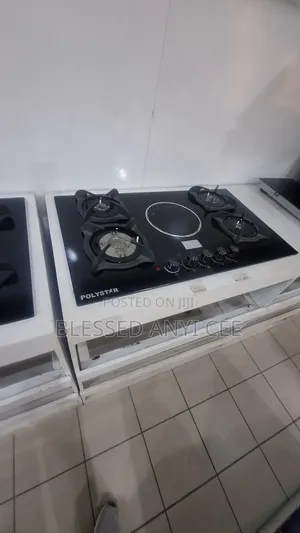Brand New Polystar Cabinet Gas Cooker (4gas+1electric) Blue Flame 90cm