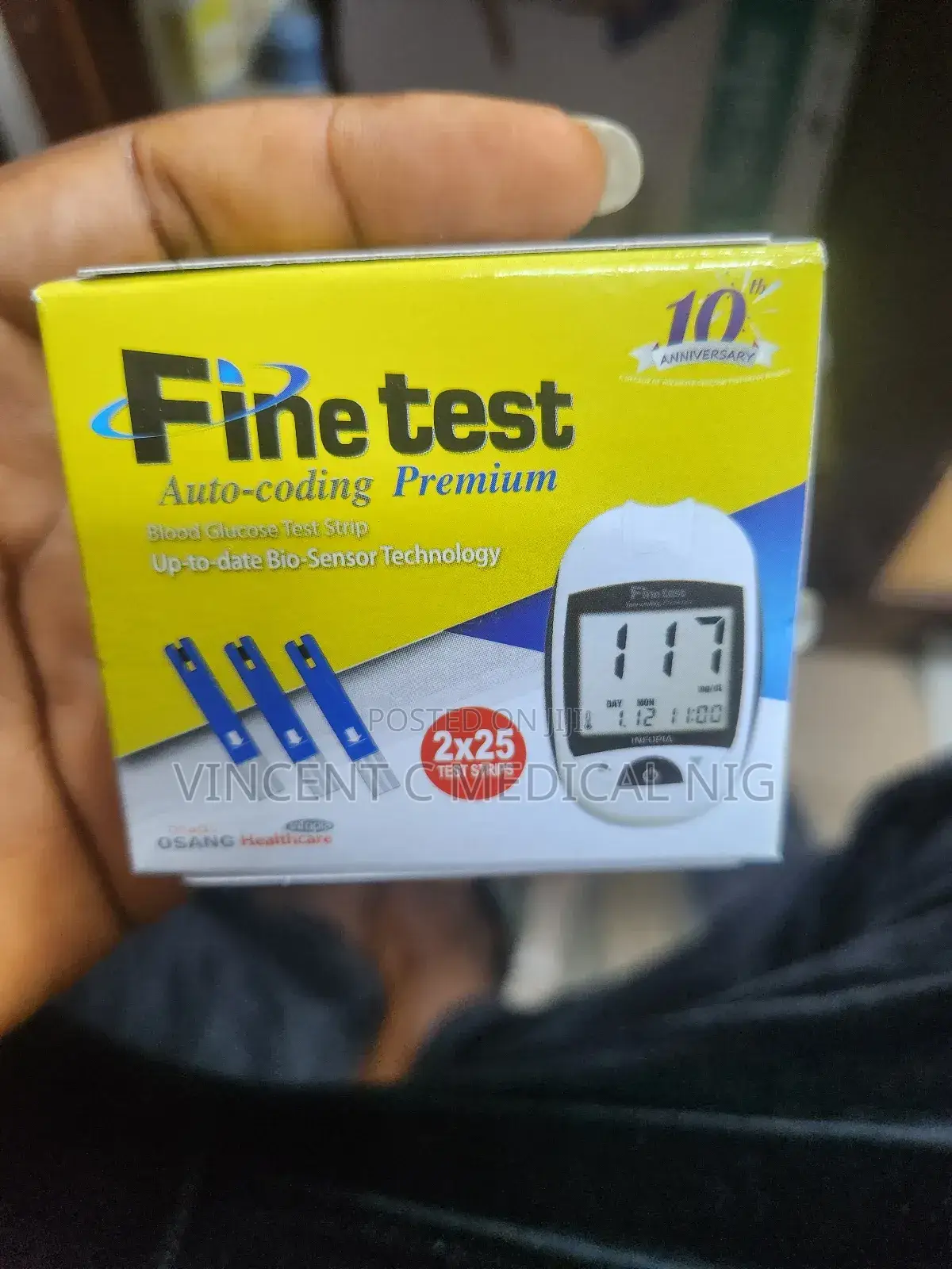 Fine Test Autocoding Blood Glucose Test Strips *50 Strips