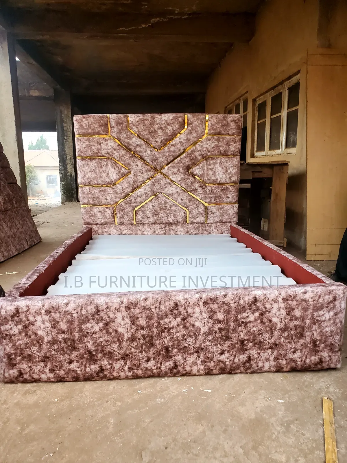 4.5 by 6 Padded Bedframe