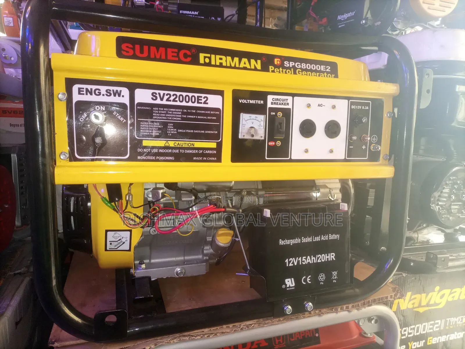 Sumec Fireman 8kva Generator 100% Pure Copper