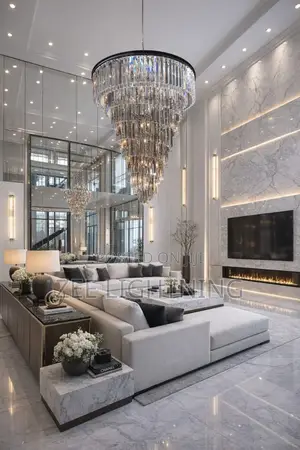 800mm *H1200mm Led With Remote Control Full Beaded Crystal Chandelier