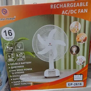 Easy Power 16" Rechargeable Ac/Dc Table Fan