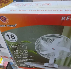Easy Power 16" Rechargeable Ac/Dc Table Fan