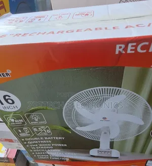 Easy Power 16" Rechargeable Ac/Dc Table Fan