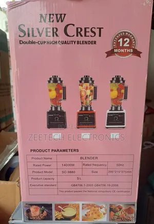 Silver Crest 5l Original Heavy Duty Multifunctional Blender (2 Cup)