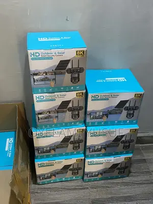 V380pro 3lens Solar CCTV Camera( 4g , Wifi )