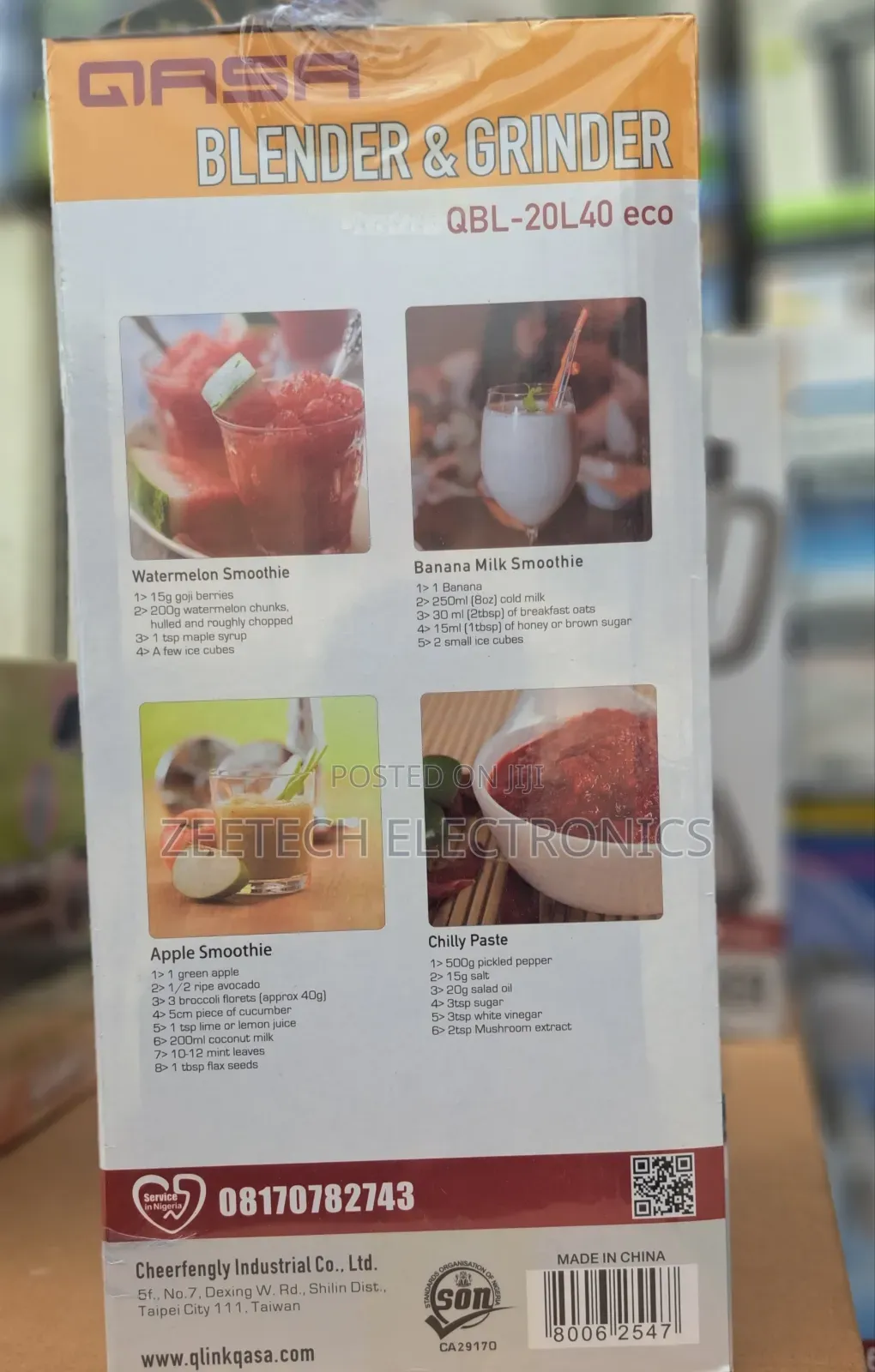 Qasa 2l Blender and Grinder