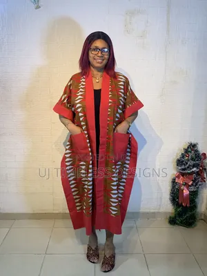 Ankara Long Kimono Jacket