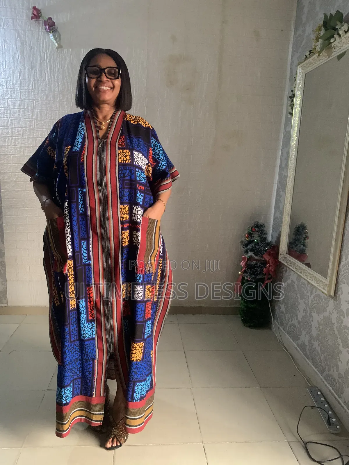 Ankara Long Kimono Jacket
