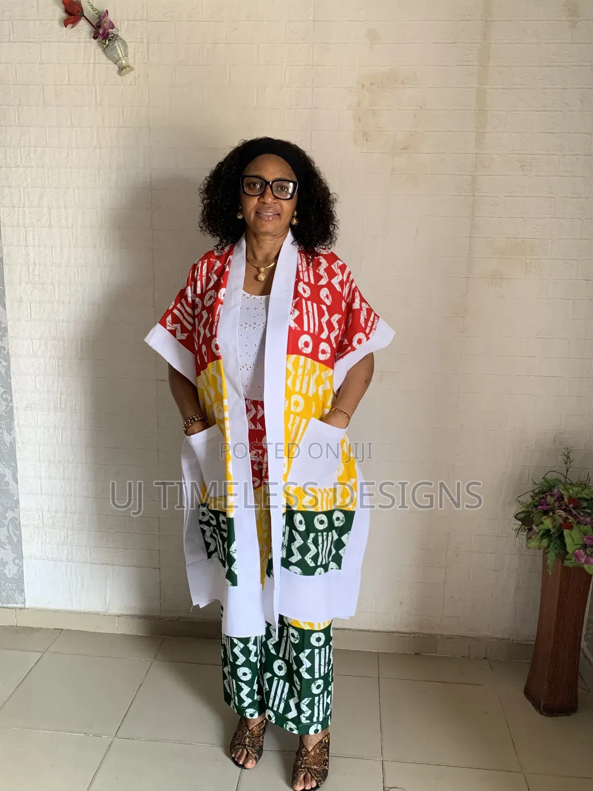 Ankara Long Kimono Jacket