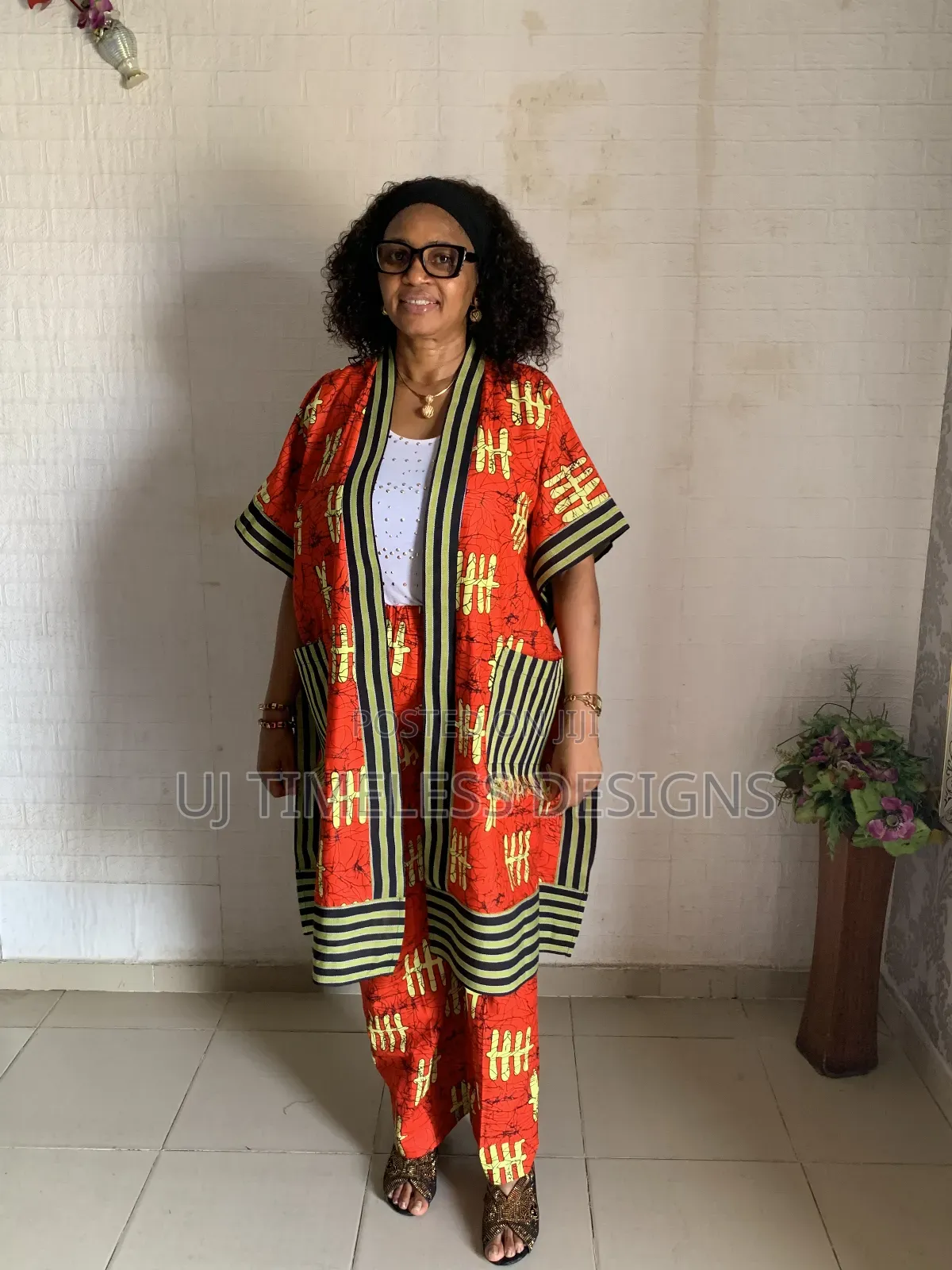 Ankara Long Kimono Jacket