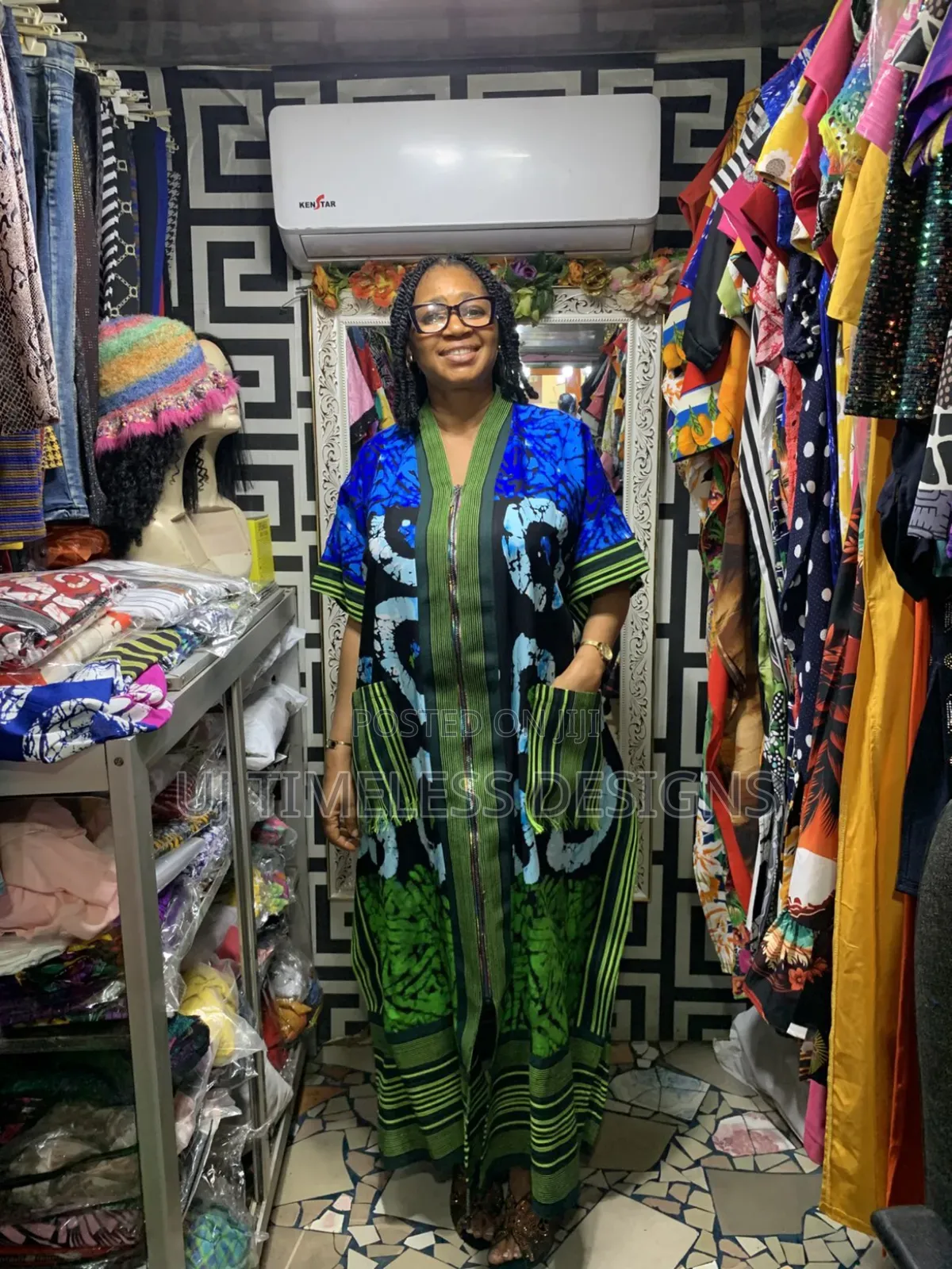 Ankara Long Kimono Jacket