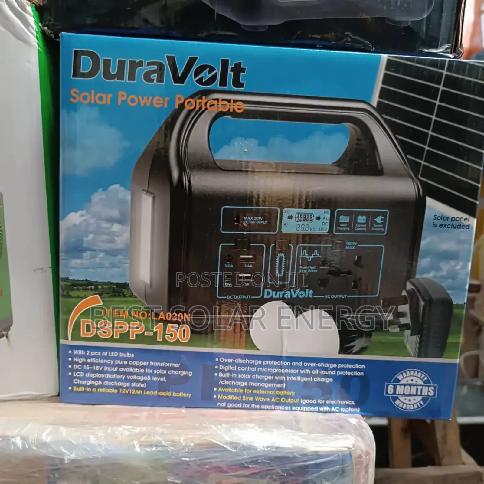 Dura Volt Solar Generator 150watt