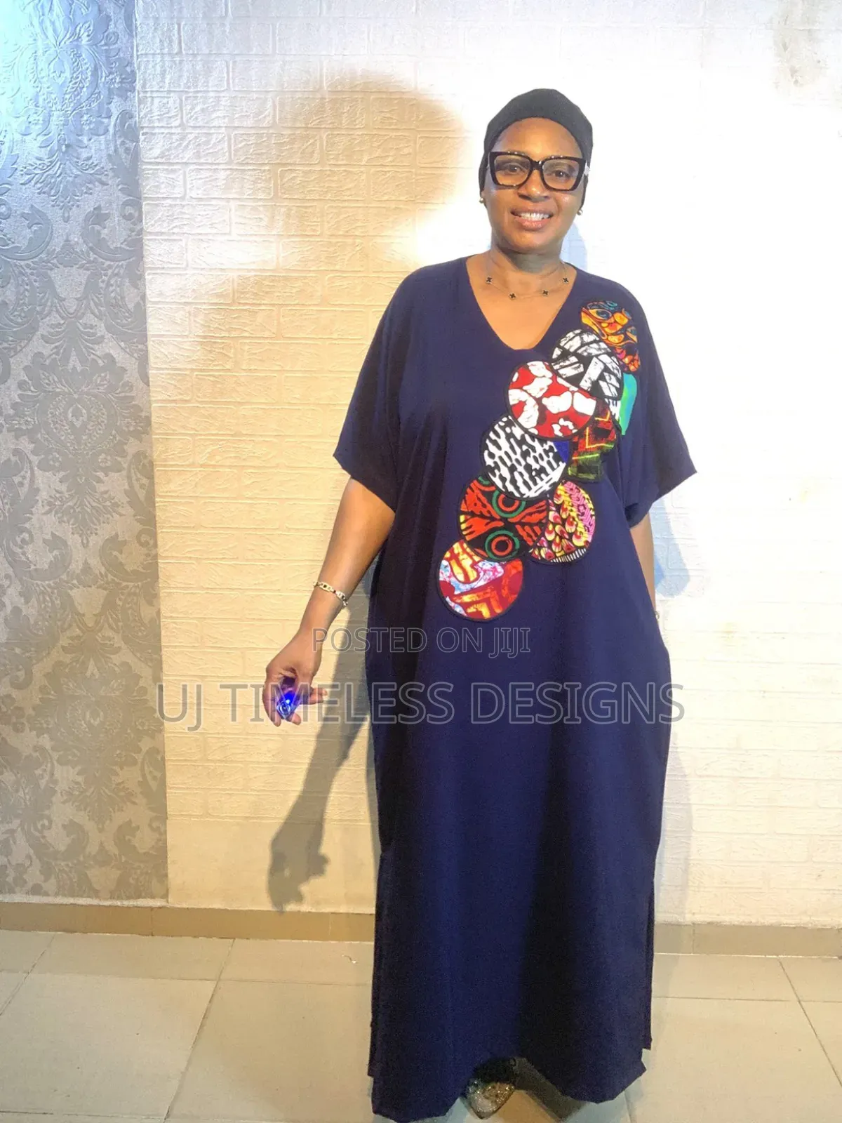 Colorful Long Patched Gown