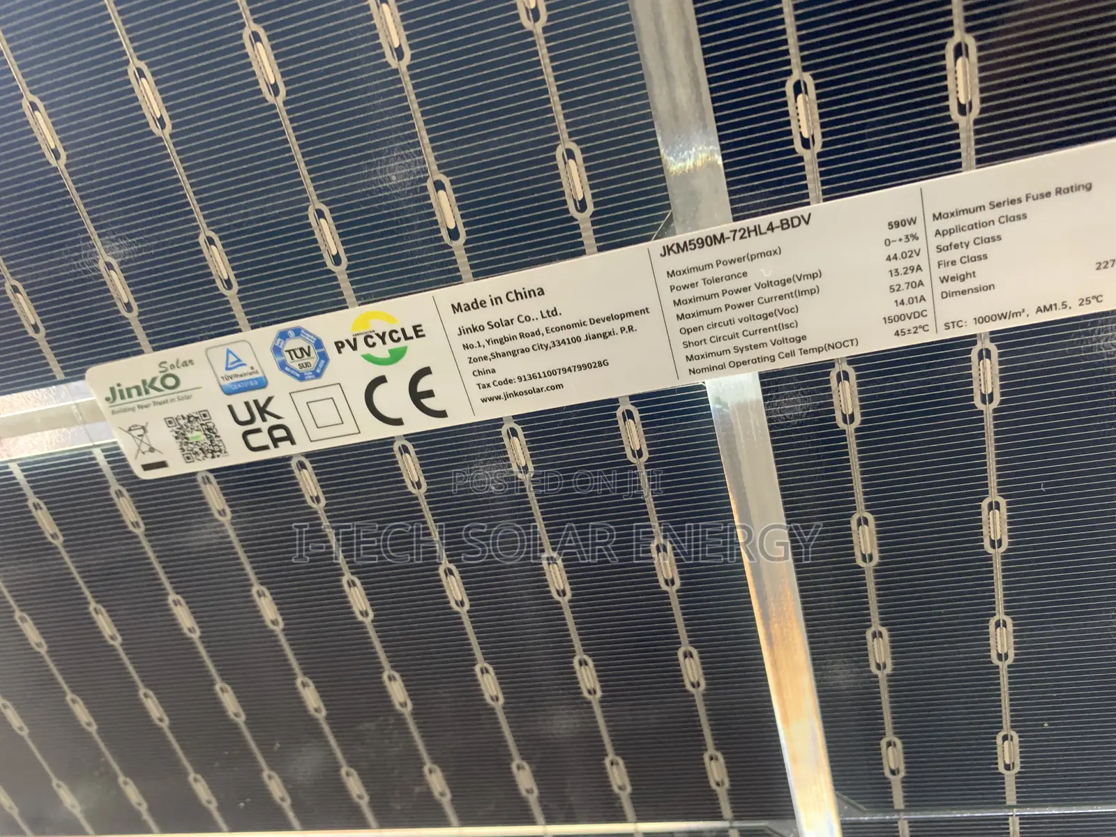 650watts Jinko Solar Panel