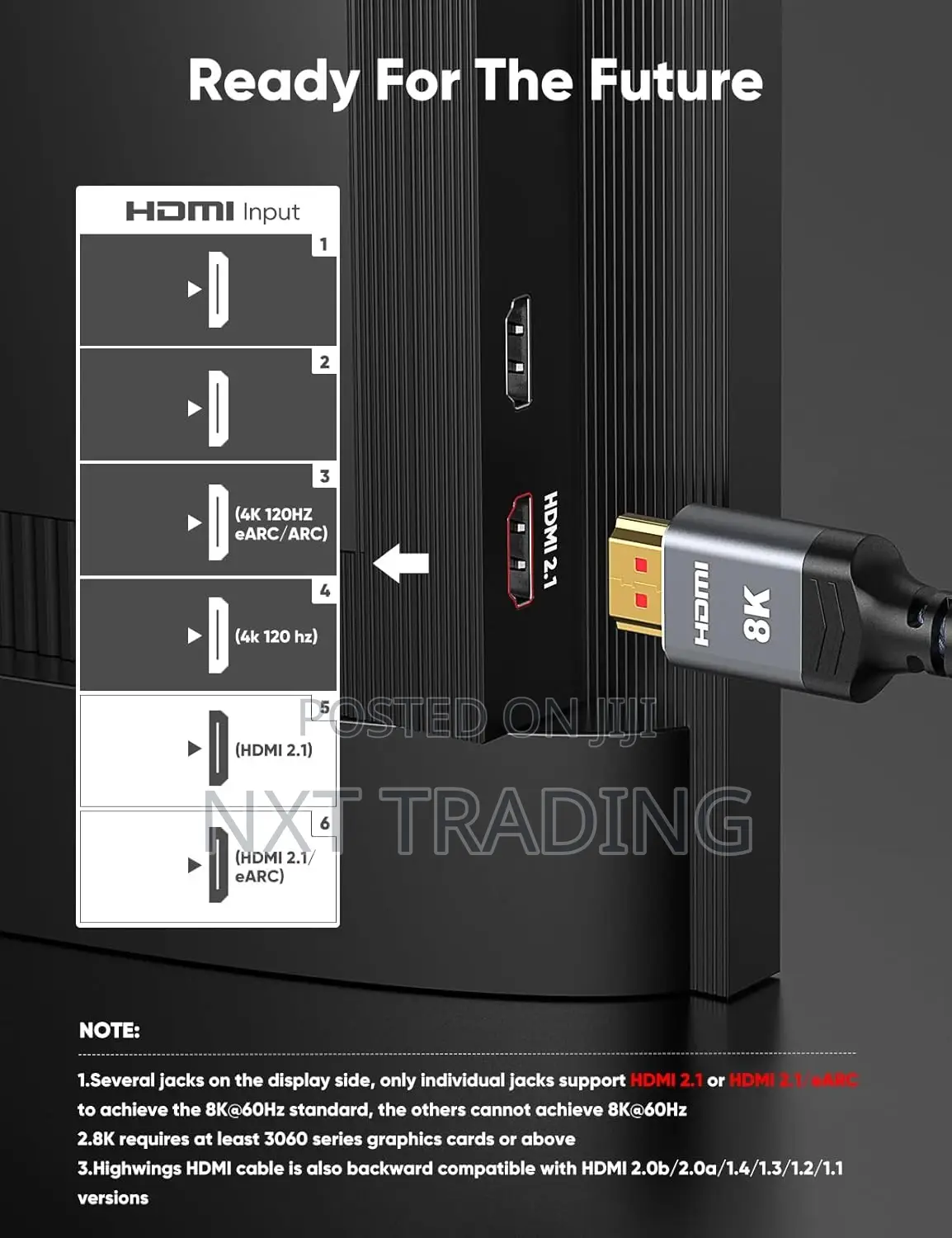 Uni Hdmi Cable (6.6 Ft / 2 M)
