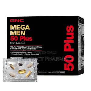 GNC Mega Men 50 Plus Vitapak Multivitamin X30 Satchets