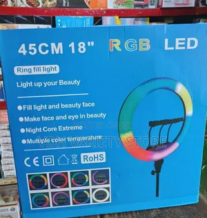 18 Inches Ringlight Rgb With Tripod Stand And Accessories