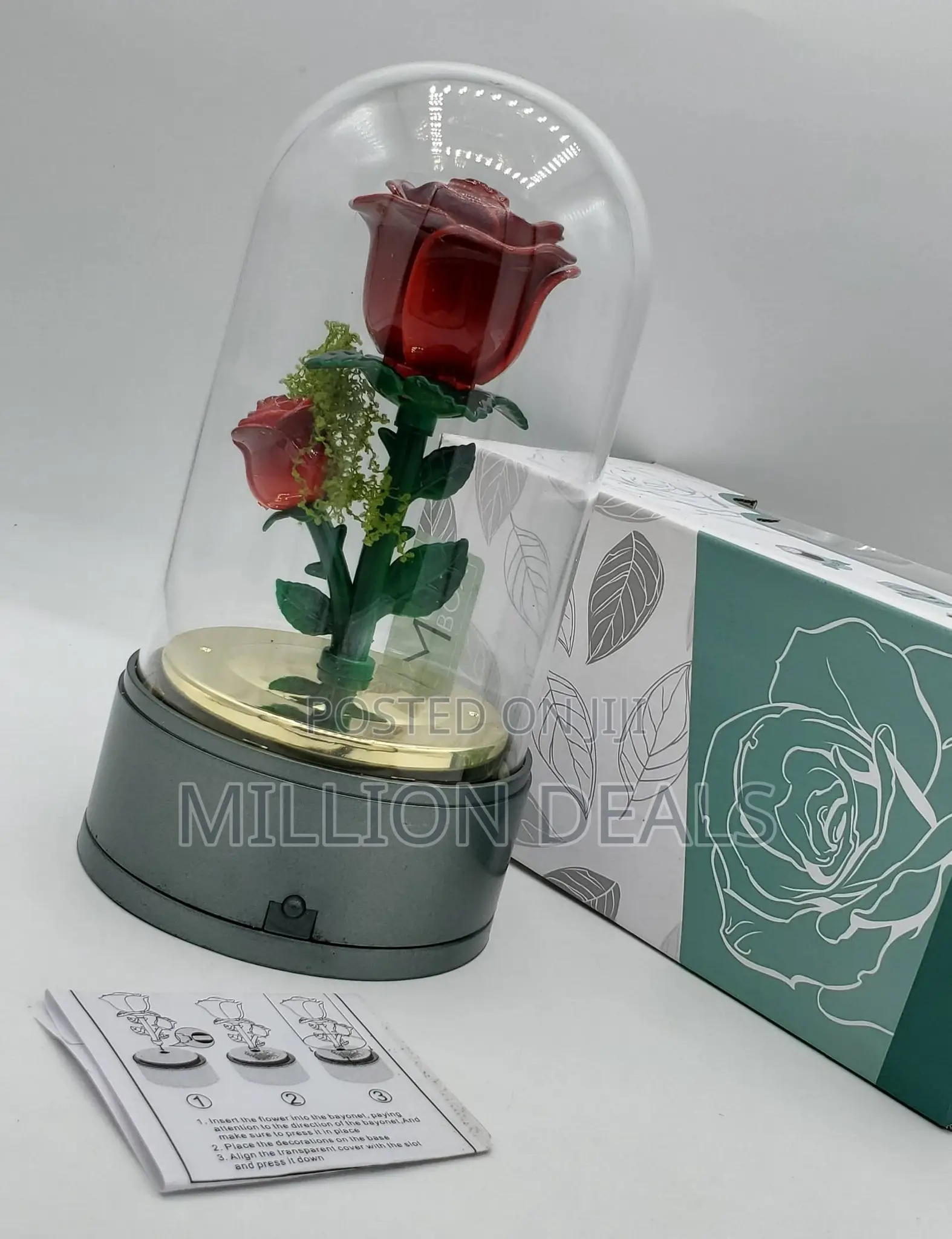 Unique Flower Music Box Gift Set