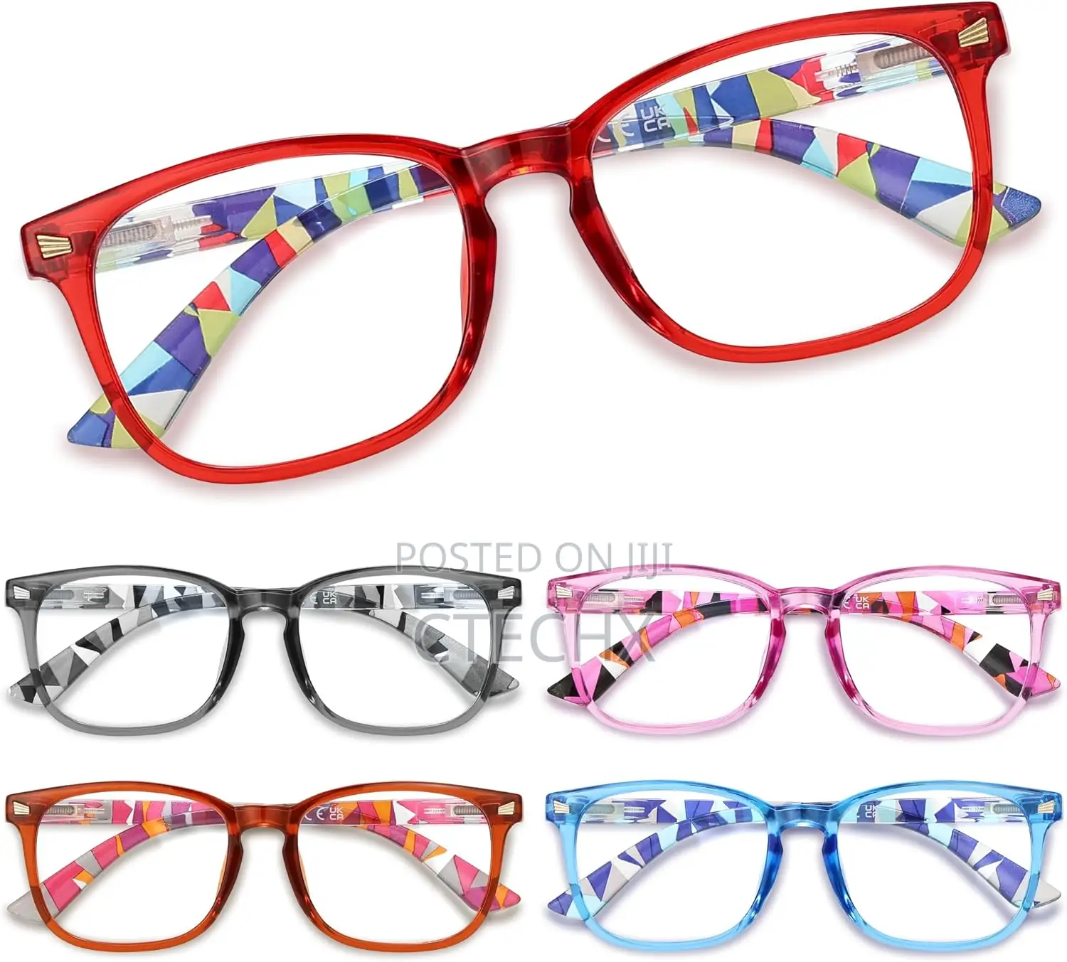 Ccvoo 2 Pack Reading Glasses Women Men Blue Light Filter +3.5