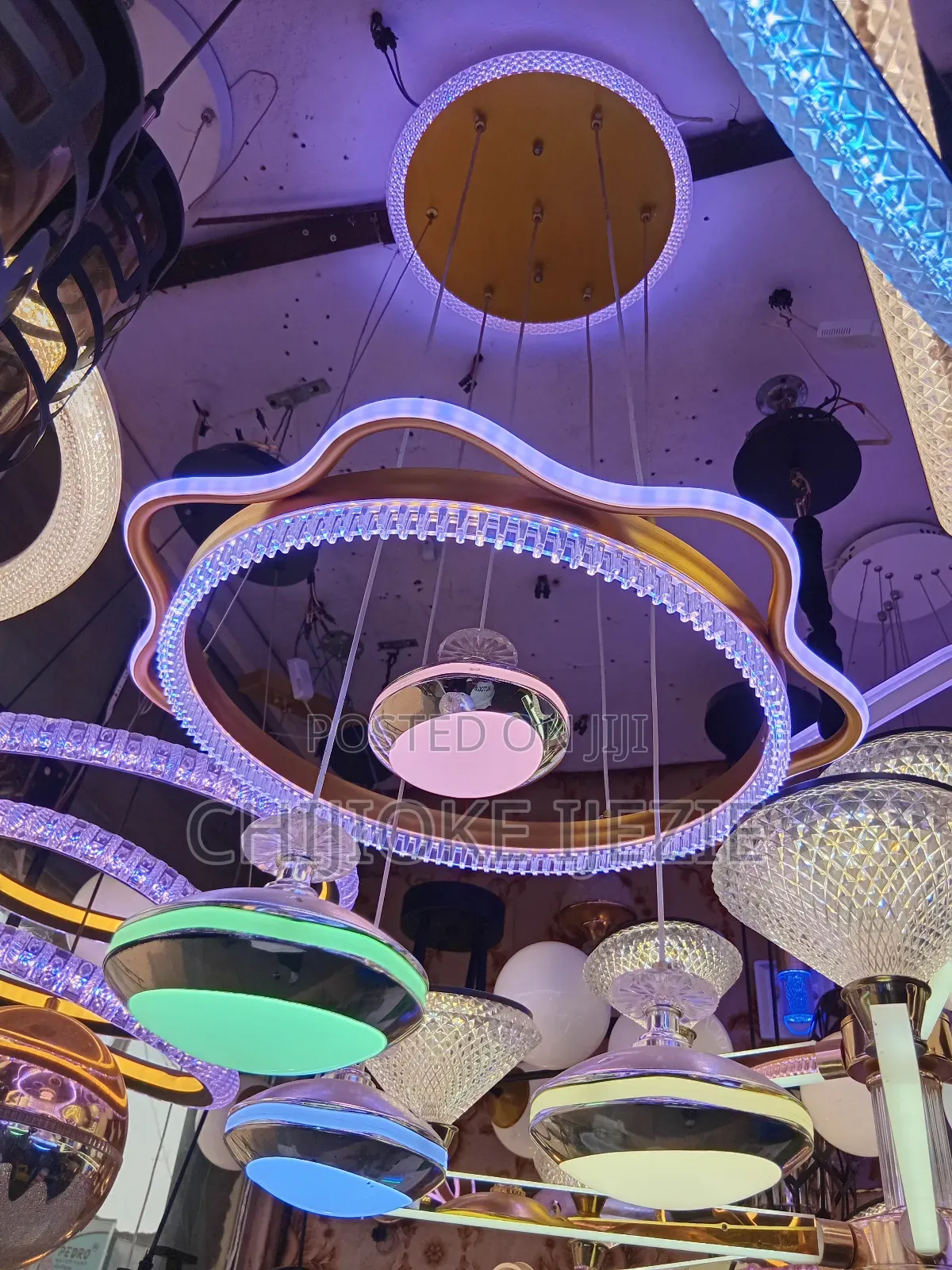 Modern Led Chandelier | Different Designs, 3 Colour Modes