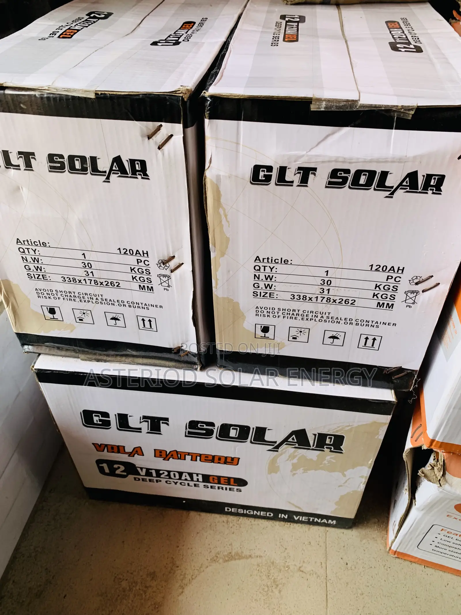 120ahms 12volts GLT Deep Cycle Battery