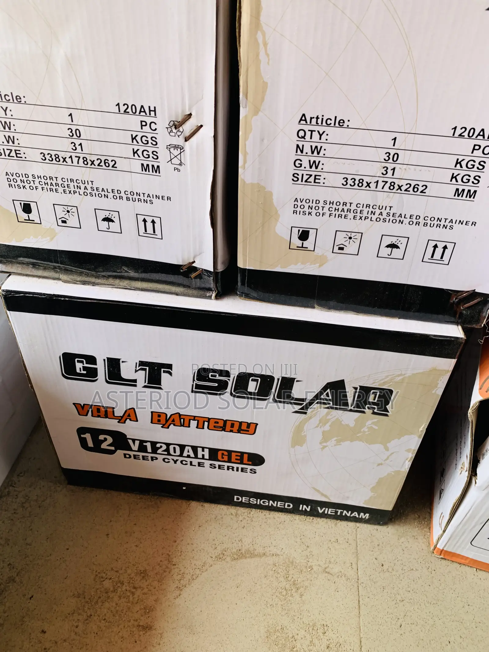 120ahms 12volts GLT Deep Cycle Battery