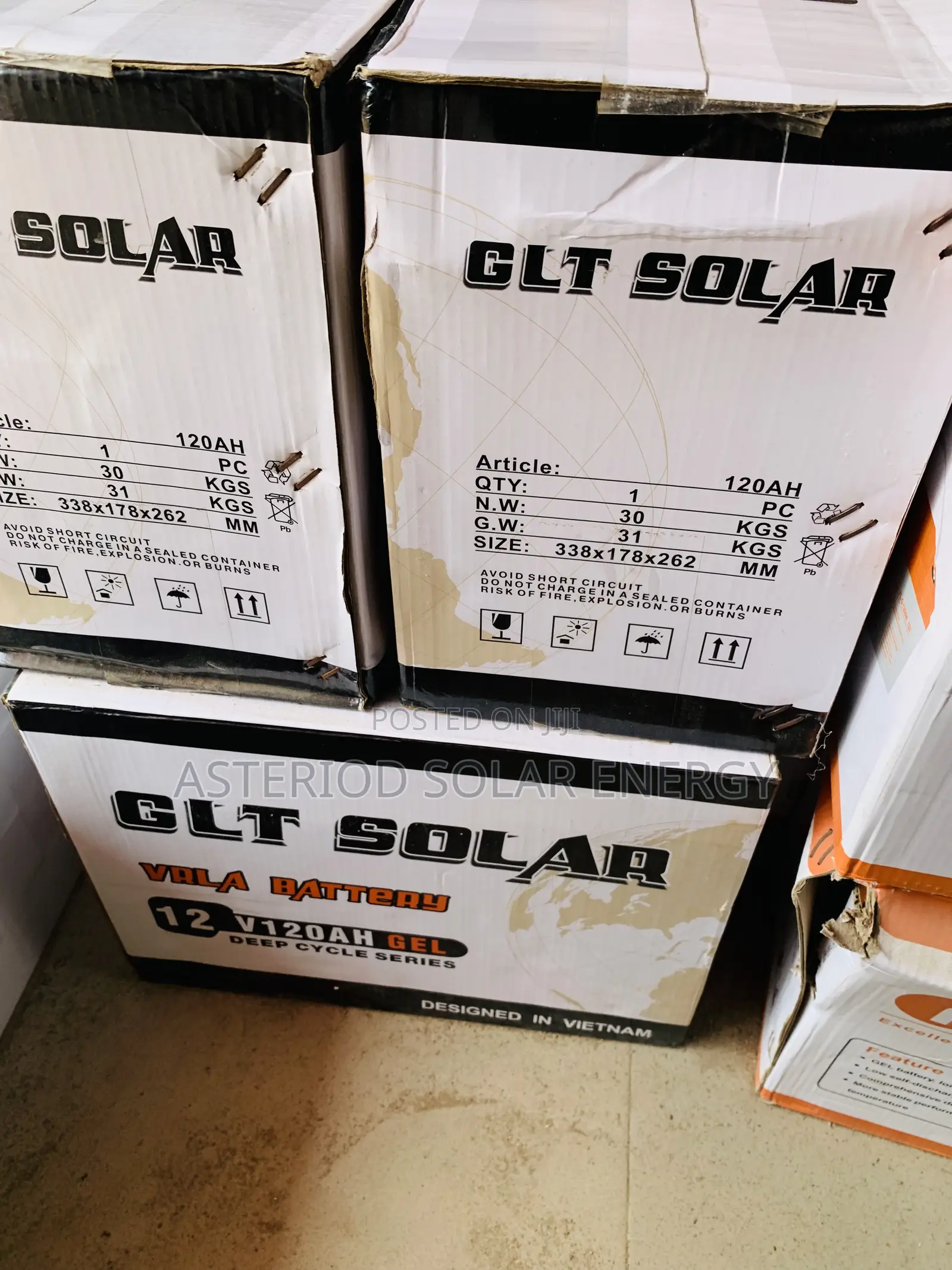 120ahms 12volts GLT Deep Cycle Battery