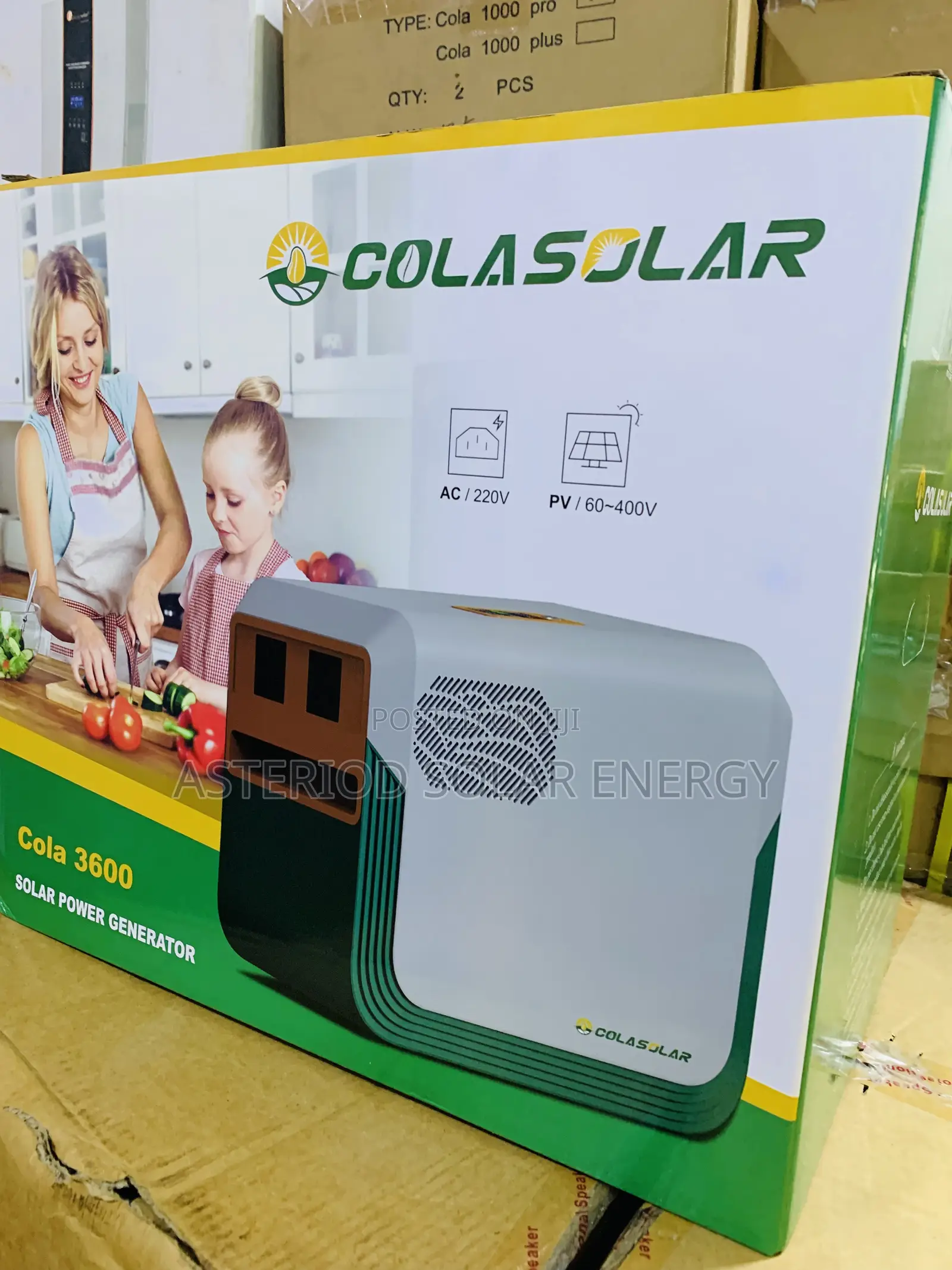 3.6kwh 48volts Cola Solar Power Generator