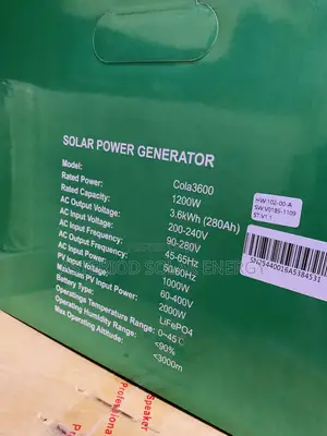 3.6kwh 48volts Cola Solar Power Generator