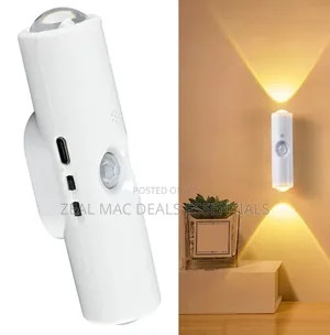 Led Motion Sensor Light RGB Gradient Rechargeable Magnetic Wall Lamp