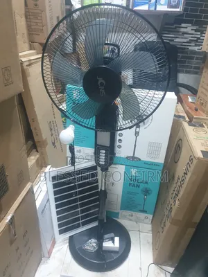 Powerful 16" Inches Ac / Dc Solar Rechargeable Fan