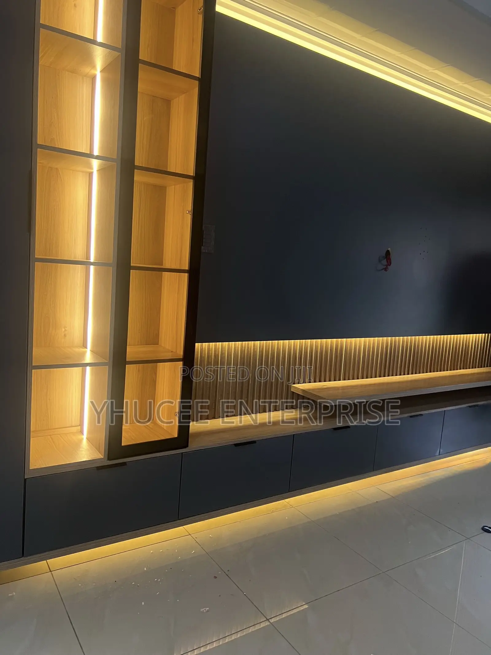 Polished Tv Console Unit