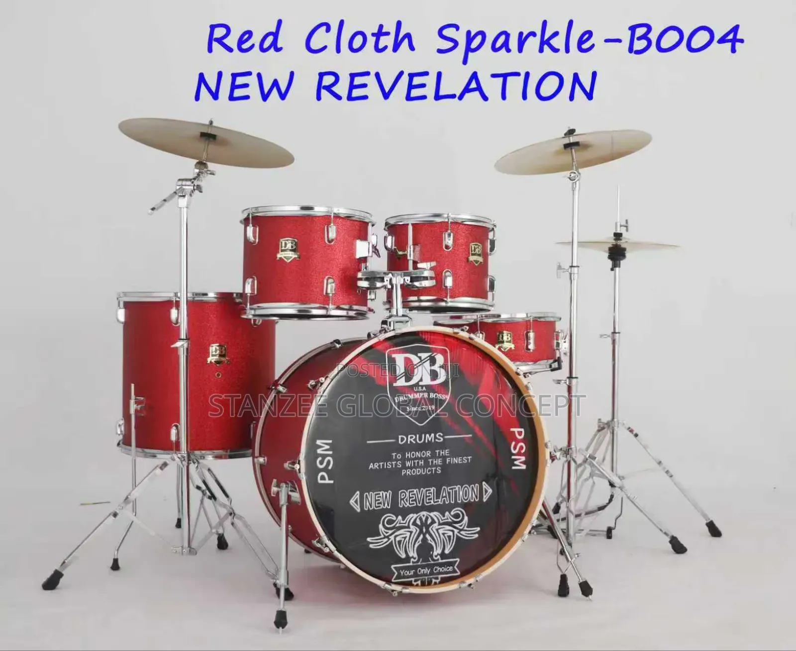 Drummer Boss New Revelation Series Professional 5 Set Drum