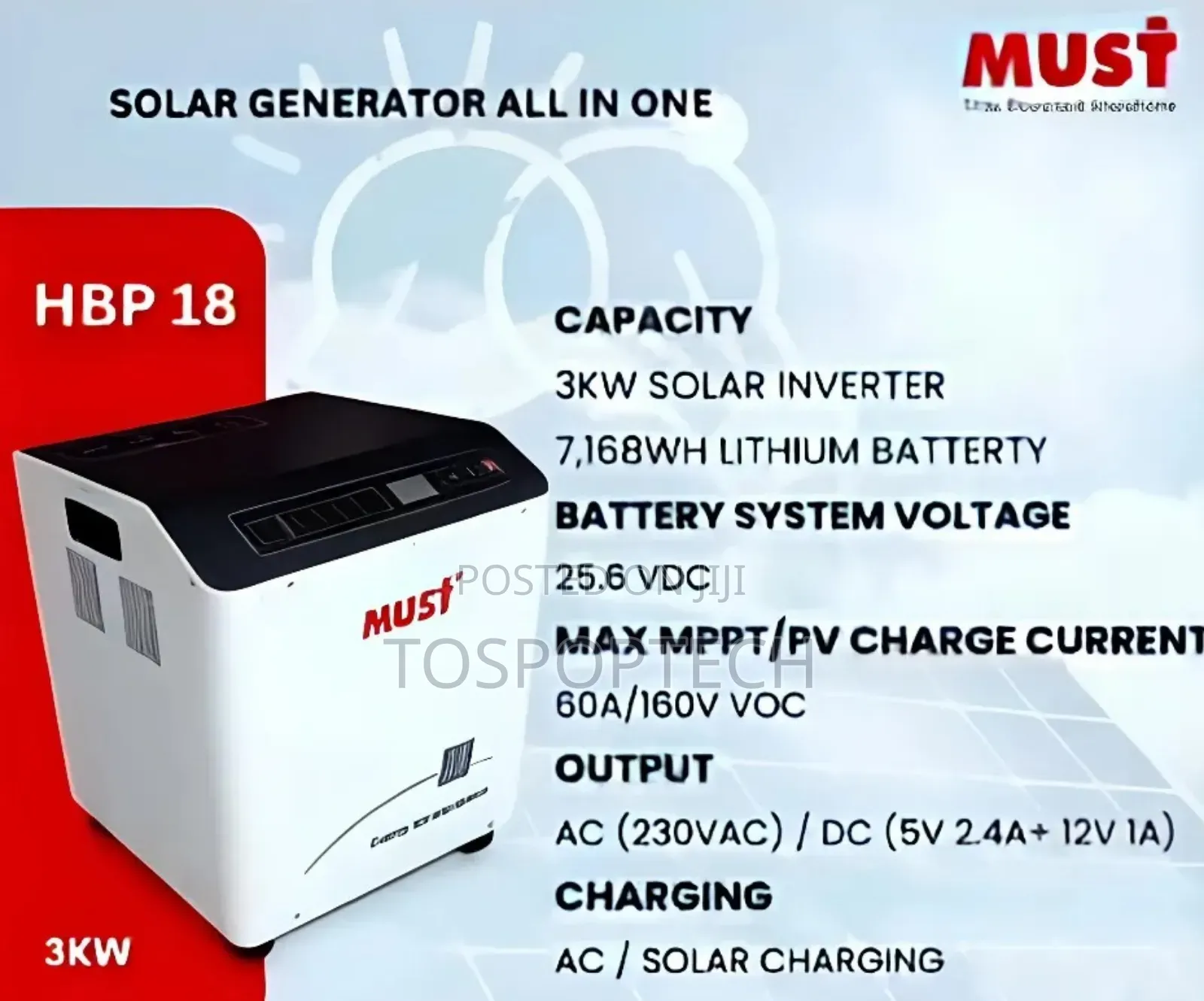 3kva Solar Generator With 7kwh Battery.