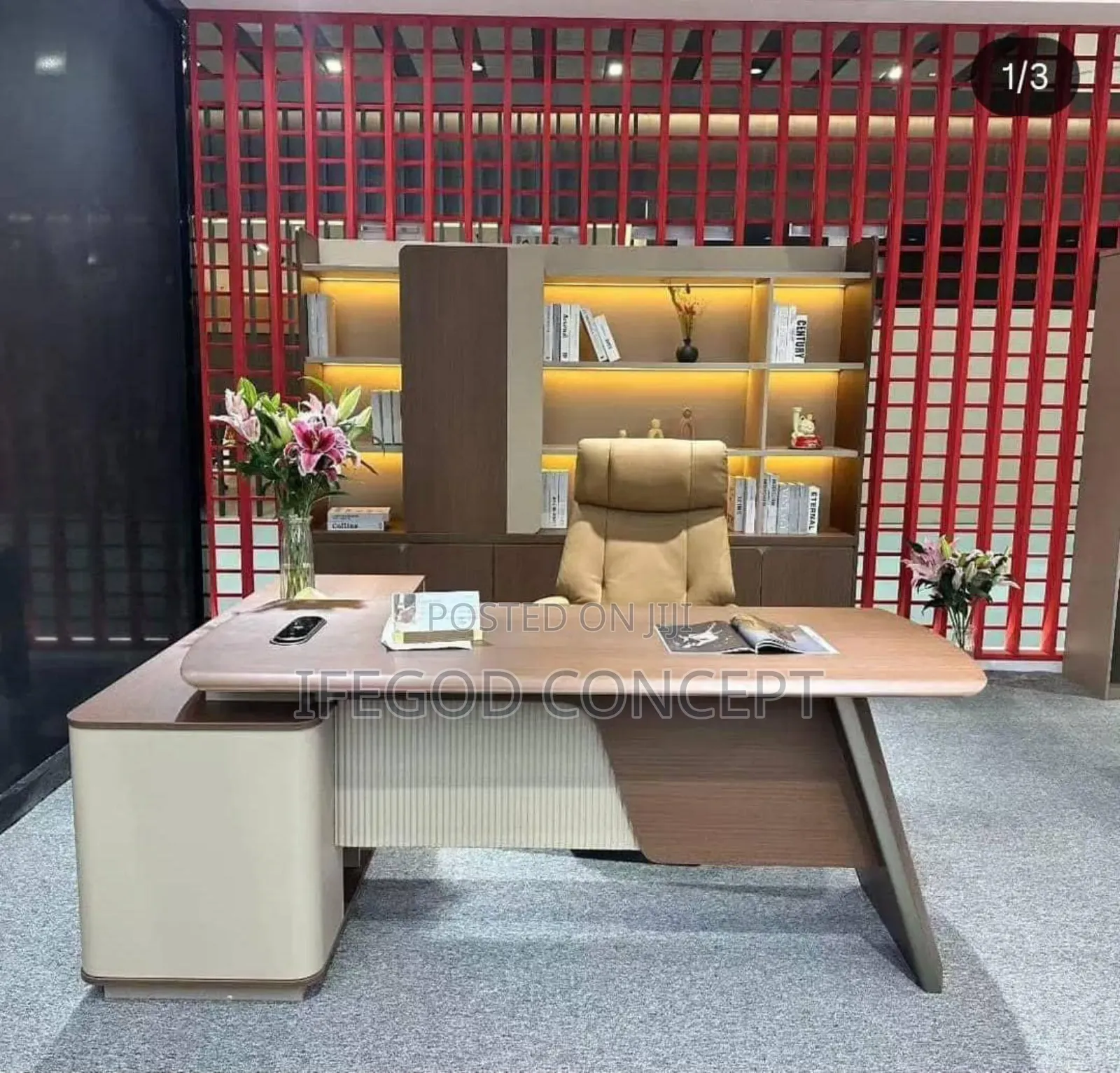 Modern Executive L Shaped Office Desk